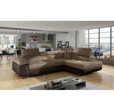 Rohová sedací souprava ANTON, Monolit 09 / Monolit 29 Pravá