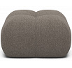 Čalouněný puf Covio, hnědý buklé Royal 20 85x52