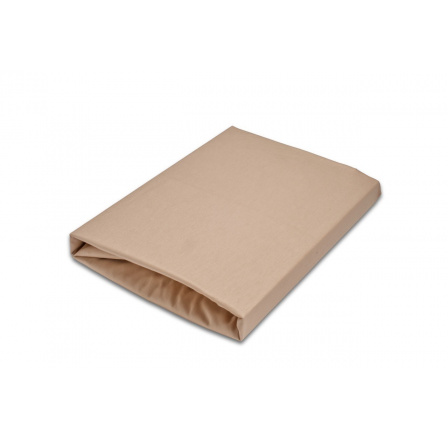 Napínací saténové prostěradlo béžové 180x200 dvojlůžko