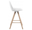 Barová stolička Oslo bílá vysoká