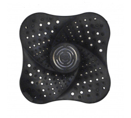 Silikonové sítko do umyvadla černé