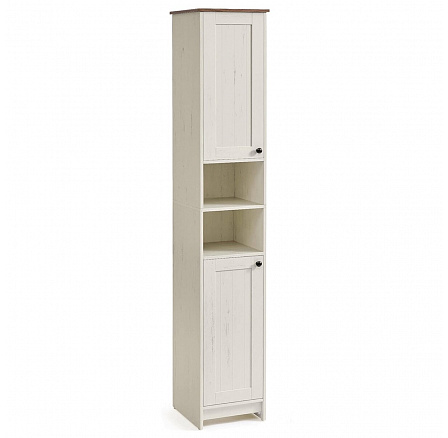 Koupelnová skříňka 30x30x170cm, mdf, bílá, AUK-E1166 WT