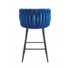 Barová židle H7-FX, modrá / černá