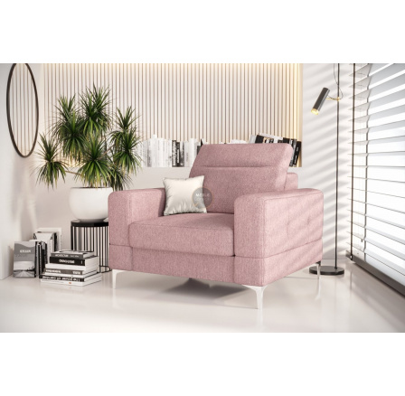 Křeslo čalouněné MALIBU 104 cm - Odtíny Růžové Křeslo čalouněné MALIBU 104 cm - Odtíny Růžové