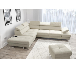 Rohová sedací souprava GALAXY s funkcí spaní 225x280 - levá, béžová