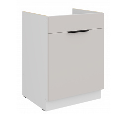 Dolní skříňka COMBO - 60 ZL 1S BB, Bílá/Kašmír