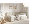 Postel TUNIS 200 x 90, nízký bok, Velutto 17, Levá