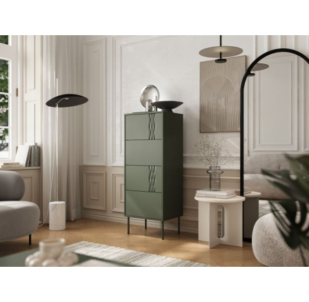 Komoda TRESSE 4S, zelená