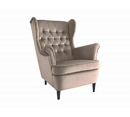 Křeslo HARRY Velvet, béžový Bluvel 28/wenge