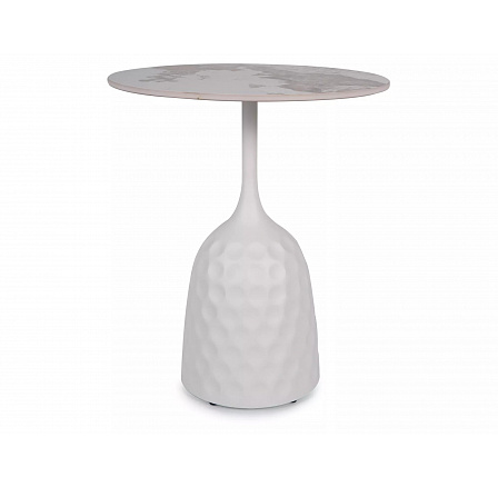 Konferenční stůl SALO A, Efekt mramoru/Bílá