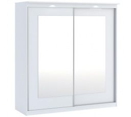 Šatní skříň MORTY 2D2L 180, Bílá