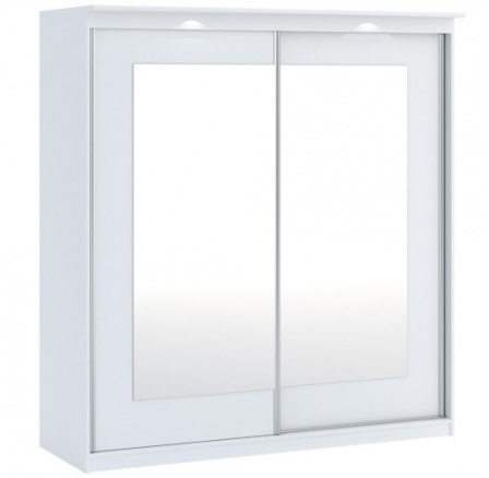 Šatní skříň MORTY 2D2L 180, Bílá