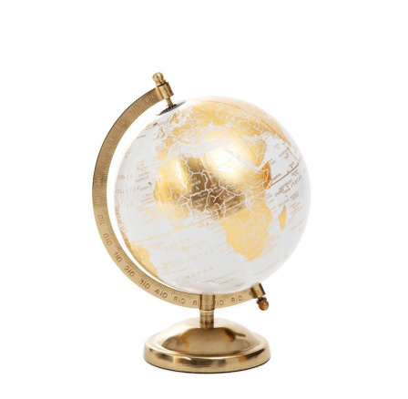 Dekorativní glóbus GLOBE zlatý 18x15x25 cm 857930 Dekorativní glóbus GLOBE zlatý 18x15x25 cm 857930