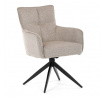 Jídelní židle, béžová, látka, DCH-P3170 LAN2