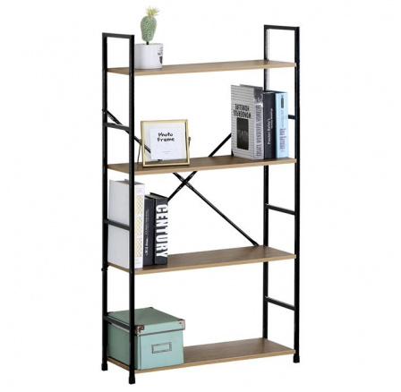 Regál, mdf, hnědá, GD-224 OAK