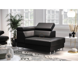 Křeslo lenoška GALAXY přírodní kůže - Pravá strana, přírodní kůže - volitelná barva