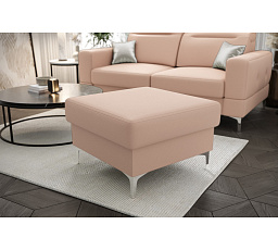 PUF MALIBU 70X70 CM PŘÍRODNÍ KŮŽE S ÚLOŽNÝM PROSTOREM - Přírodní kůže - Vyberte si svou barvu