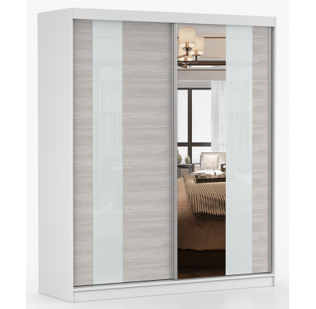 Šatní skříň MULTI 32 - 183 cm, Bílá/Kathult