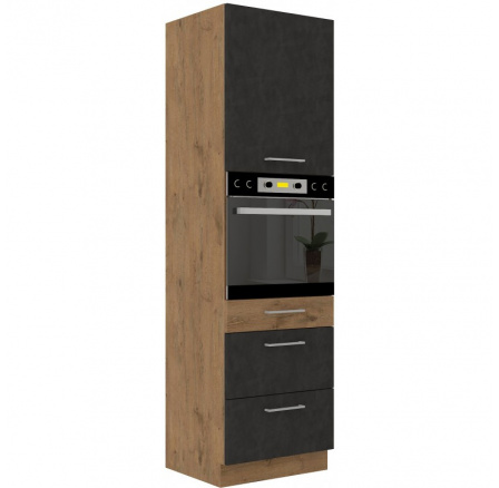 Kuchyňská skříň VEGA 60 DPS 210 3S 1F, Matera mat/Dub lancelot Kuchyňská skříň VEGA 60 DPS 210 3S 1F, Matera mat/Dub lancelot