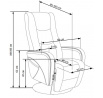 Křeslo polohovací PULSAR s masážní funkcí, cappuccino