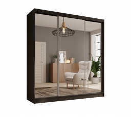 Šatní skříň Tola 200 Černá+Černá