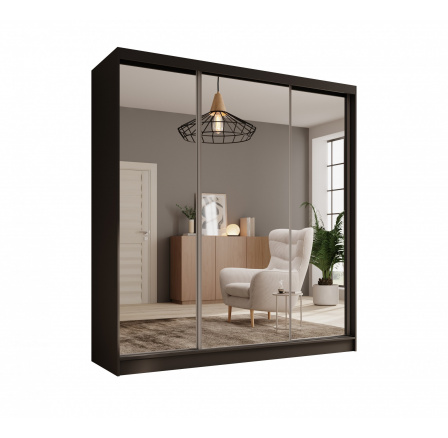 Šatní skříň Tola 200 Černá+Černá Šatní skříň Tola 200 Černá+Černá