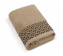 Froté ručník Krajka 50x100cm 500g hnědá