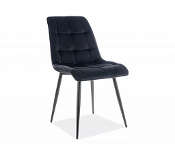 Jídelní židle CHIC VELVET, černý Bluvel 19/černá