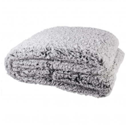 Šedý polarový koc