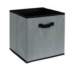 Krabice do regálu Stori šedé/ černé vnitřek