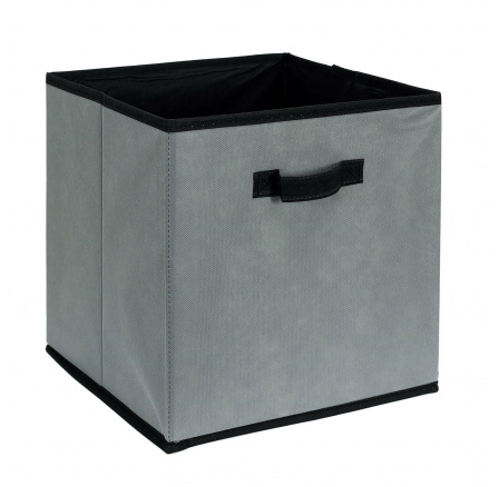 Krabice do regálu Stori šedé/ černé vnitřek