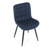 Jídelní židle, modrá, látka, HC-462 BLUE2