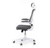 Kancelářská židle, houpací mechanismus, šedá síťovina, KA-Q843 GREY