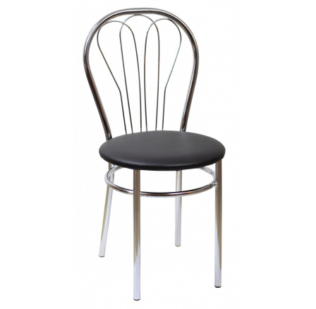 Židle eko, černá Venus