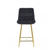 Barová židle H1-FX, černá / zlatá
