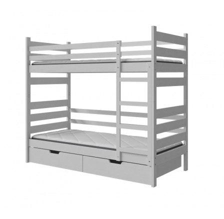 Postel "DAREK" - Barva korpusu: borovice barvená na bílou