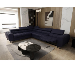 Rohová sedací souprava ASPEN MAX , relax přírodní kůže průměr 30x260 cm - přírodní kůže - volitelná barva, levá