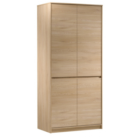 Šatní skříň MANAMI S4D, Dub Cremona
