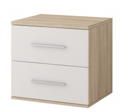 Noční stolek OMEGA III - 22, Dub Sonoma/Bílá