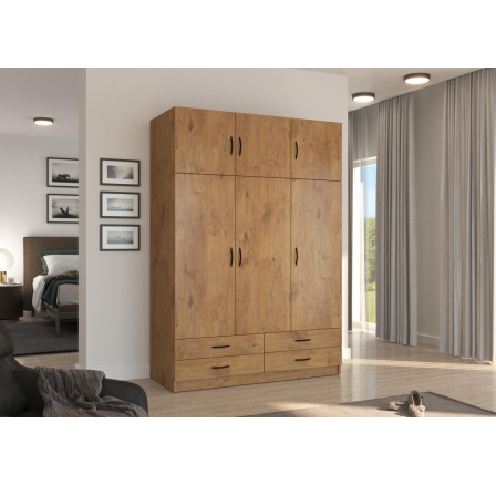 Šatní skříň STIX, Dub lefkas