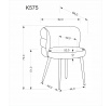 Jídelní židle K575 židle, béžová