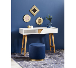 Psací stůl KN1, přírodní/bílá