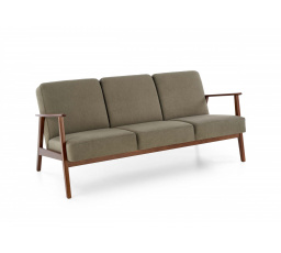 Pohovka MILANO 3S, Olivový Castel 38/Tmavý Ořech