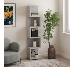 Regál MORTEN Šedý+Šedý