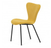 Jídelní židle, žlutá, látka, CT-S8010 YEL2
