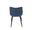 Jídelní židle, modrá, látka, HC-462 BLUE2
