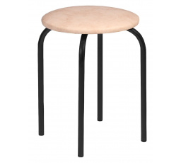 Stolička béžová - černý rám Chico 2