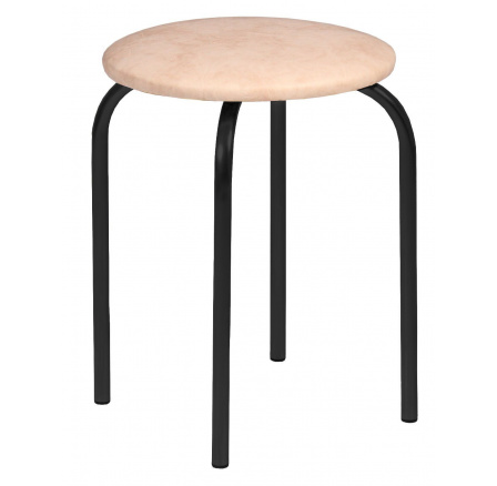 Stolička béžová - černý rám Chico 2 Stolička béžová - černý rám Chico 2