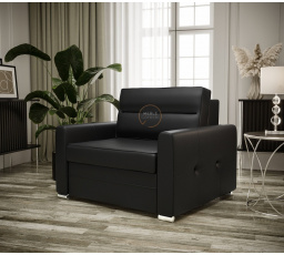 Křeslo ARTE 105 cm - černá eko kůže