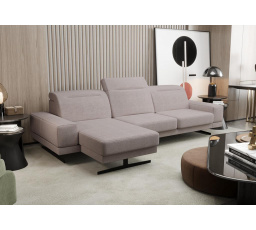 Rohová sedací souprava FIORE MINI 265x180 cm - šedá béžové, levá